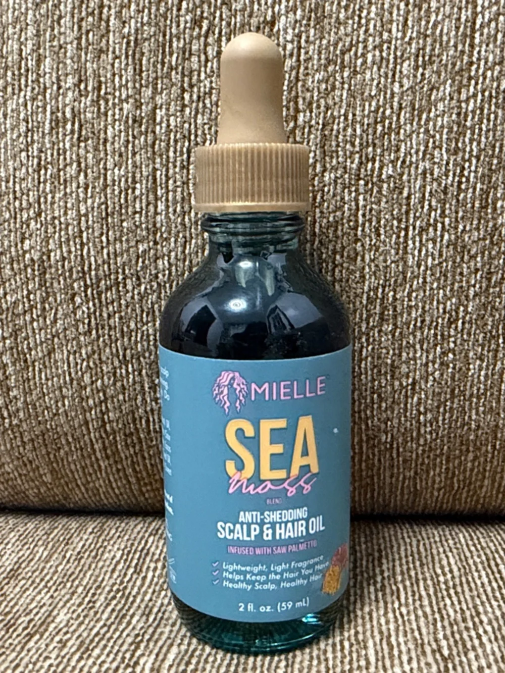 Mielle SEA Hair & Scalp Oil - Teal Bottle with Beige Dropper New